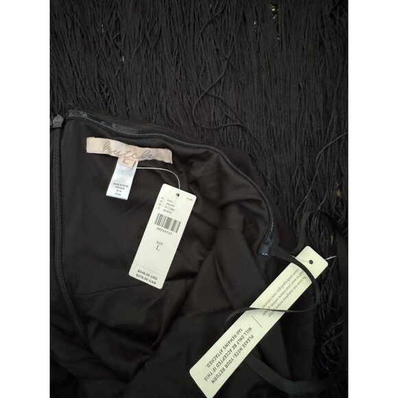 NWT Size L - Hutch Plunge Halter Fringe Knit Midi Dress (NWT US$ 248) - Picture 12 of 12